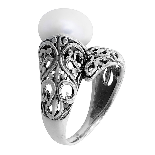 Серебряное кольцо "Морской Колокольчик"