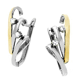 Silver and Gold Earrings