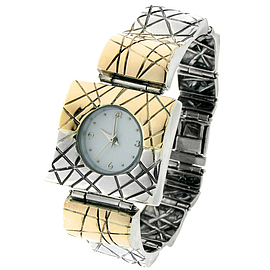 Silver and Gold Watch
