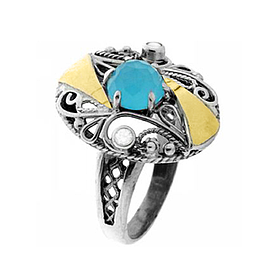 Silver and Gold Ring