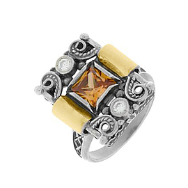 Silver and Gold Ring