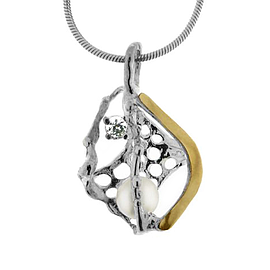 Silver and Gold Pendant