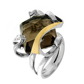 Silver and Gold Ring