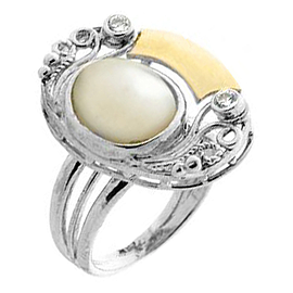 Silver and Gold Ring