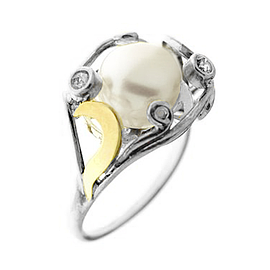 Silver and Gold Ring