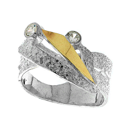 Silver and Gold Ring