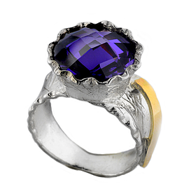 Silver and Gold Ring