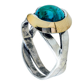 Silver and Gold Ring