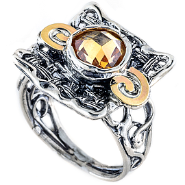 Silver and Gold Ring