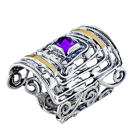 Silver and Gold Ring