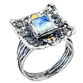 Silver and Gold Ring
