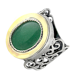 Silver and Gold Ring