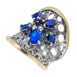 Silver and Gold Ring