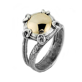 Silver and Gold Ring