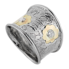Silver and Gold Ring