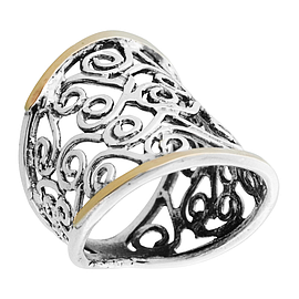 Silver and Gold Ring