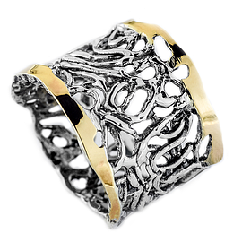 Silver and Gold Ring