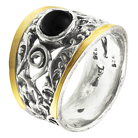 Silver and Gold Ring