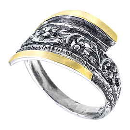 Silver and Gold Ring