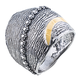 Silver and Gold Ring