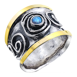 Silver and Gold Ring