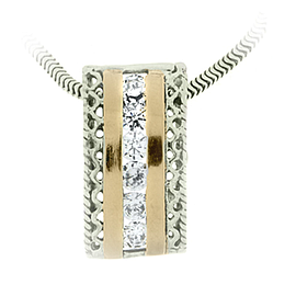 Silver and Gold Pendant