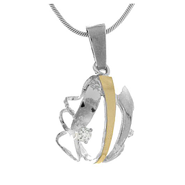 Silver and Gold Pendant