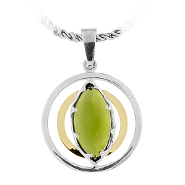 Silver and Gold Pendant