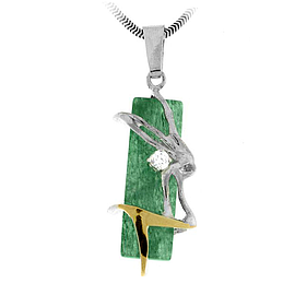 Silver and Gold Pendant