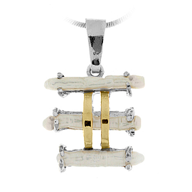 Silver and Gold Pendant