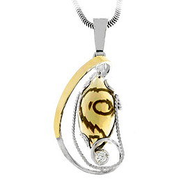 Silver and Gold Pendant
