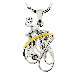 Silver and Gold Pendant