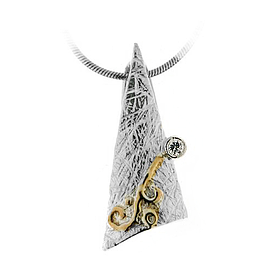 Silver and Gold Pendant