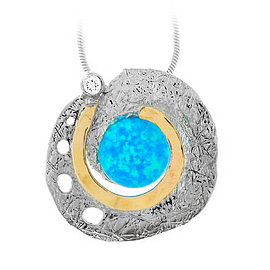 Silver and Gold Pendant