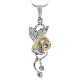 Silver and Gold Pendant