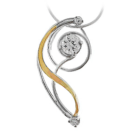 Silver and Gold Pendant