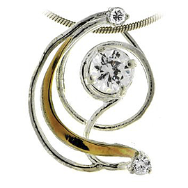 Silver and Gold Pendant