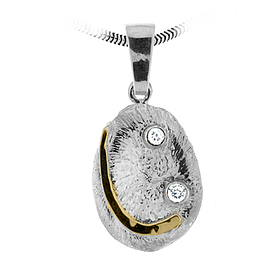 Silver and Gold Pendant
