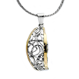 Silver and Gold Pendant