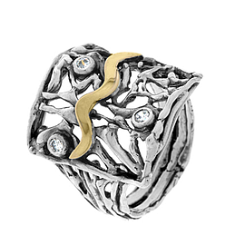 Silver and Gold Ring