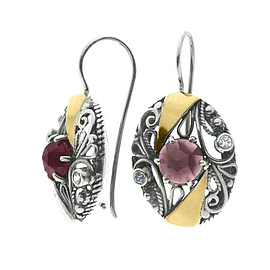 Silver and Gold Earrings