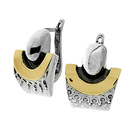 Silver and Gold Earrings