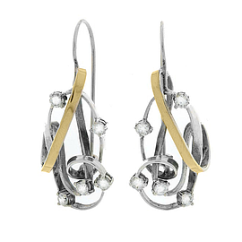 Silver and Gold Earrings