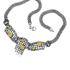 Silver and Gold Necklace