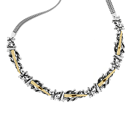 Silver and Gold Necklace