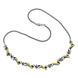 Silver and Gold Necklace