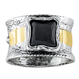 Silver and Gold Ring