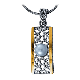 Silver and Gold Pendant