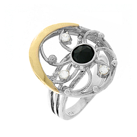 Silver and Gold Ring