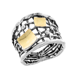 Silver and Gold Ring